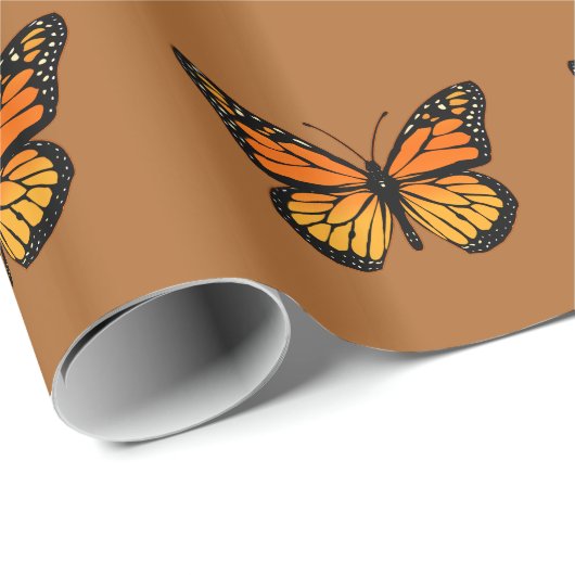 Monarch Butterfly Joy Geschenkpapier (Rolleneckpunkt)