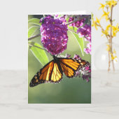 Monarch Butterfly Karte (Gelbe Blume)