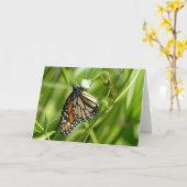 Monarch Butterfly - Karte (Gelbe Blume)