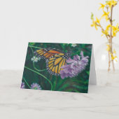Monarch Butterfly-Karte Karte (Gelbe Blume)