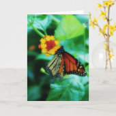 Monarch Butterfly-Karte Karte (Gelbe Blume)
