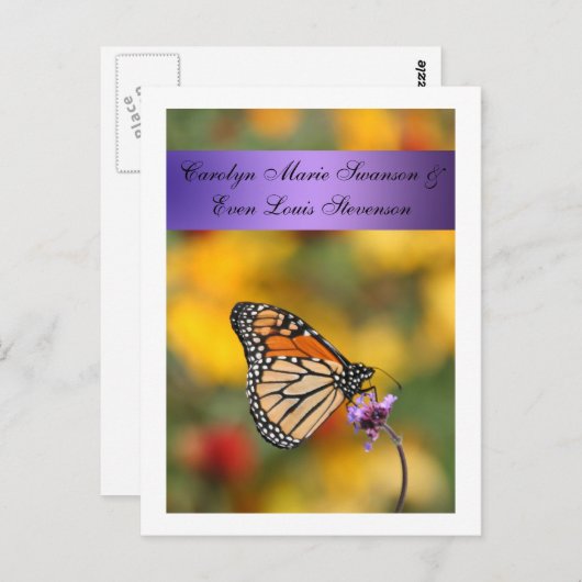 Monarch Butterfly-Karte Postkarte (Vorne/Hinten)