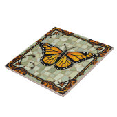 Monarch Butterfly - Keramik Fliese (Seite)