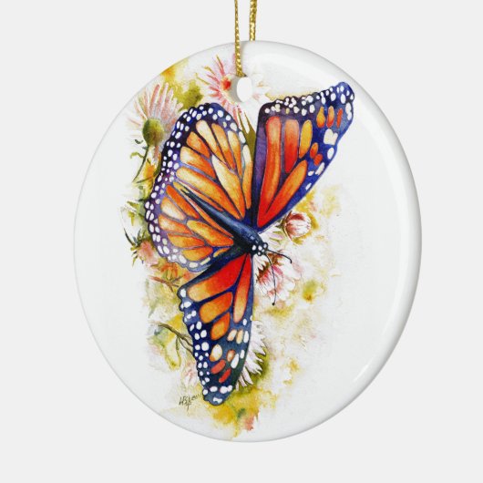Monarch Butterfly Keramik Ornament (Links)
