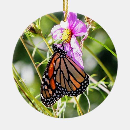 Monarch Butterfly Keramik Ornament (Vorne)