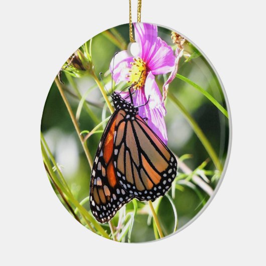 Monarch Butterfly Keramik Ornament (Links)