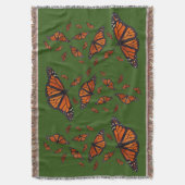 Monarch Butterfly-Keuchhuhn (dunkelgrün) Decke (Vorderseite Vertikal)