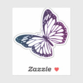 Monarch Butterfly Kontur Silhouette Aufkleber (Blatt)