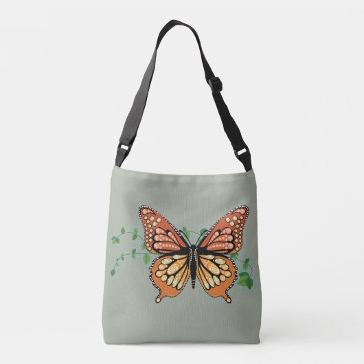 Monarch Butterfly Kristall Tote Tasche (Rückseite)