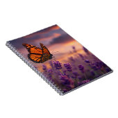 Monarch Butterfly Lavendel-Notebook Notizblock (Rechte Seite)