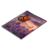 Monarch Butterfly Lavendel-Notebook Notizblock (Linke Seite)