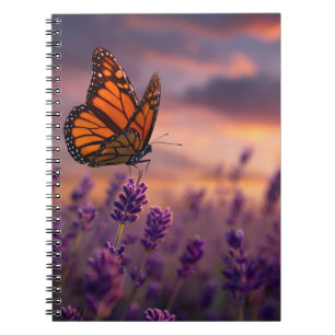 Monarch Butterfly Lavendel-Notebook Notizblock