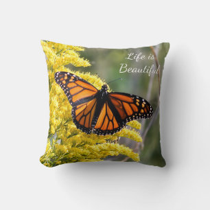 Monarch Butterfly Leben ist ein schönes Kissen