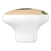 Monarch Butterfly Lila Blume Frühlingsnatur Keramikknauf (Seitenansicht)