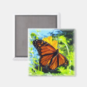 Monarch Butterfly Magnet (Vorderseite/Rückseite)