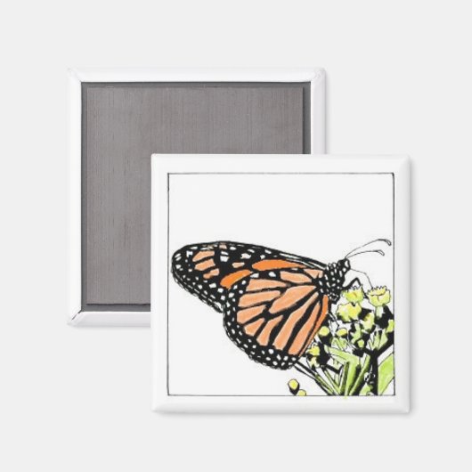 Monarch Butterfly Magnet (Vorderseite/Rückseite)