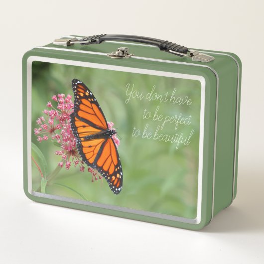 Monarch Butterfly Metall Brotdose (Vorderseite)