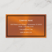 Monarch Butterfly Minimalistisch Visitenkarte (Rückseite)