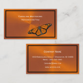 Monarch Butterfly Minimalistisch Visitenkarte (Vorne/Hinten)