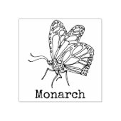 Monarch Butterfly Mit Monogramm Gummistempel (Prägung)