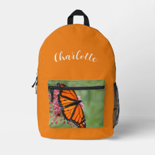 Monarch Butterfly mit Namen Bedruckter Rucksack