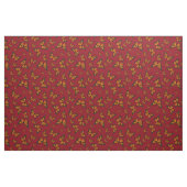Monarch Butterfly-Muster auf dunkelrotem Hintergru Stoff (Fat Quarter (45,7 x 55,9 cm))
