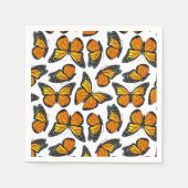 Monarch Butterfly-Muster Serviette (Vorderseite)