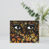 MONARCH BUTTERFLY MYSTERY EYES by Slipperywindow Postkarte (Stehend Vorderseite)