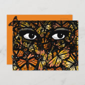 MONARCH BUTTERFLY MYSTERY EYES by Slipperywindow Postkarte (Vorne/Hinten)