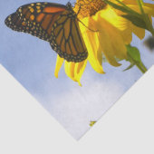 Monarch Butterfly N Sonnenblumen Seidenpapier (Ausschnitt)