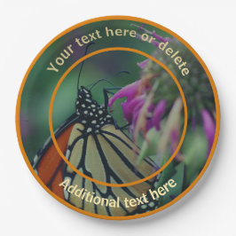 Monarch Butterfly Natur Personalisiertes Party Pappteller