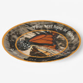 Monarch Butterfly Natur Personalisiertes Party Pappteller (Schrägansicht)