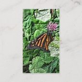 Monarch Butterfly Nature Art Business Card Visitenkarte (Rückseite)