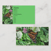 Monarch Butterfly Nature Art Business Card Visitenkarte (Vorne/Hinten)