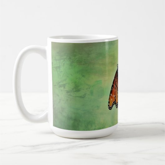 Monarch Butterfly Nature Art Tasse Cup (Links)