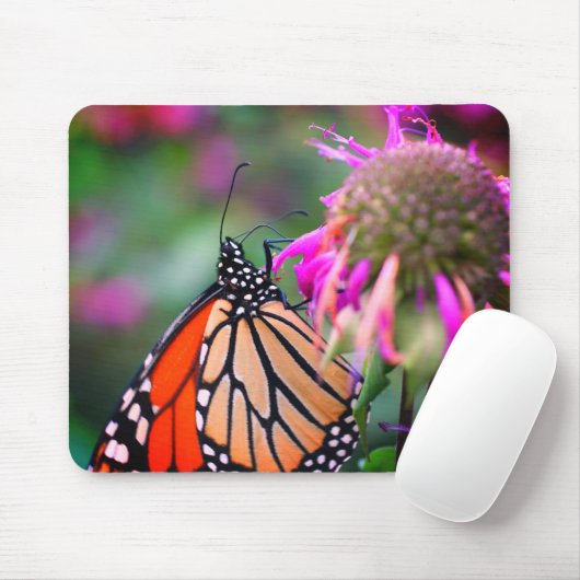 Monarch Butterfly Nature Mousepad (Mit Mouse)
