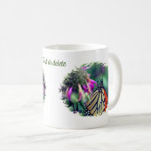 Monarch Butterfly Nature Personalisiert Kaffeetasse (VorderseiteRechts)