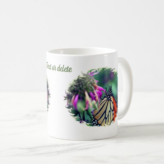 Monarch Butterfly Nature Personalisiert Kaffeetasse (VorderseiteRechts)