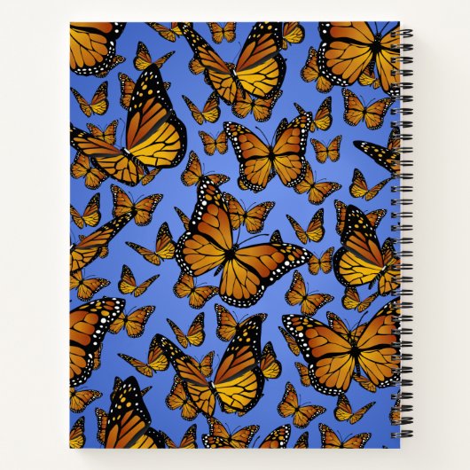 Monarch Butterfly Nature Spiral Notebook Notizblock (Rückseite)