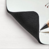 Monarch Butterfly On Pencil With Text Mousepad (Ecke)