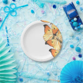 Monarch Butterfly Orange Bridal Dusche Einladung Pappteller (Party)