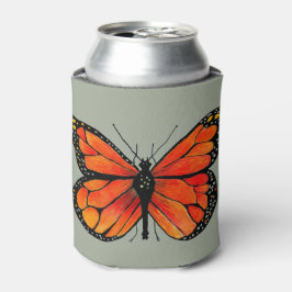 Monarch Butterfly Orange Can Cooler Dosenkühler