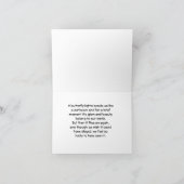 Monarch Butterfly Orange und Black Sympathy Card Karte (Innenseite)