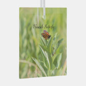 Monarch Butterfly Ornament Aus Glas (Vorderseite Rechts)