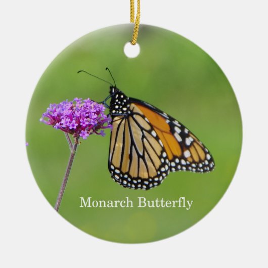Monarch Butterfly-Ornament Keramik Ornament (Vorne)