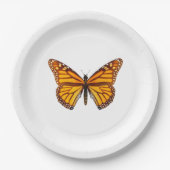 Monarch Butterfly Pappteller (Vorderseite)