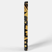 Monarch Butterfly Personalisiert Name Gold und Bla iPhone Hülle (Rechte Seite)