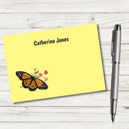 Monarch Butterfly Personalisierte Kinder Post-it Klebezettel