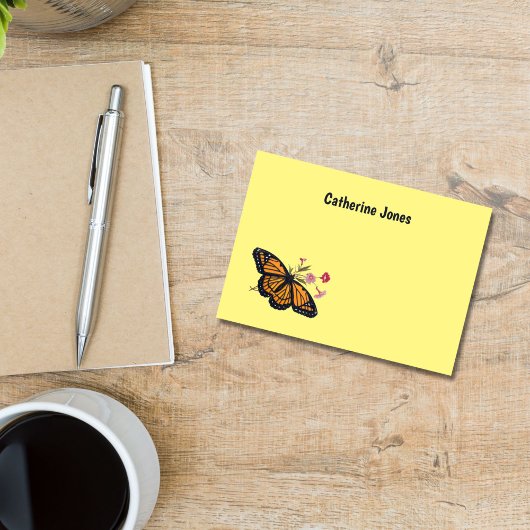Monarch Butterfly Personalisierte Kinder Post-it Klebezettel