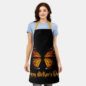 Monarch Butterfly Personalized Black Apron Schürze (Getragen)